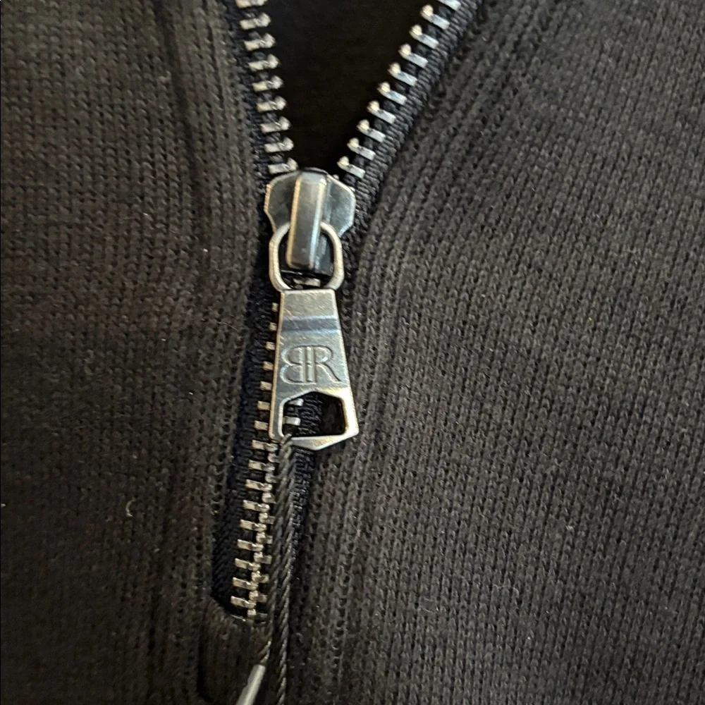 Banana Republic Men's Black Zip-Up Sweater